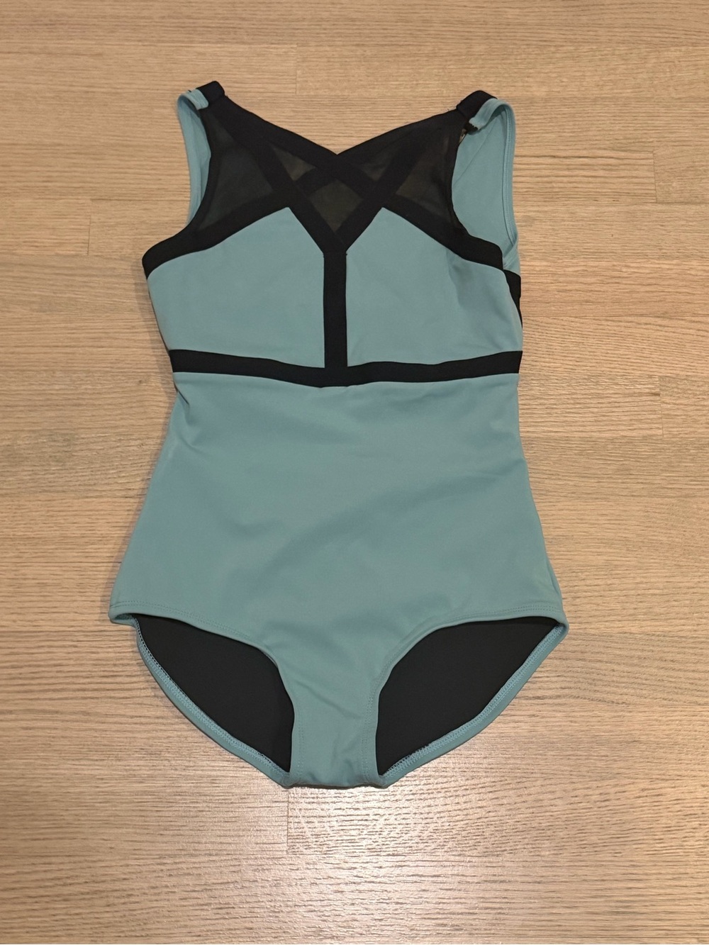 Oh La La Dancewear Black Top, light green and black. Never worn.